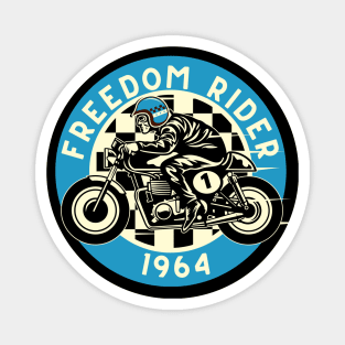 Vintage Motorcycle Club Freedom Rider 1964 Magnet